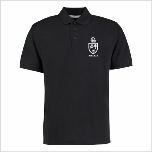 NMRS Black Cotton Polo - Adult