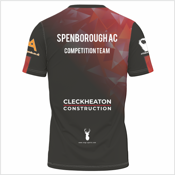 Spenborough AC Competition Black T-shirt - Juniors - Image 2