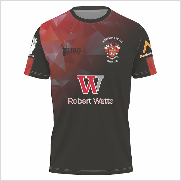 Spenborough AC Competition Black T-shirt - Juniors