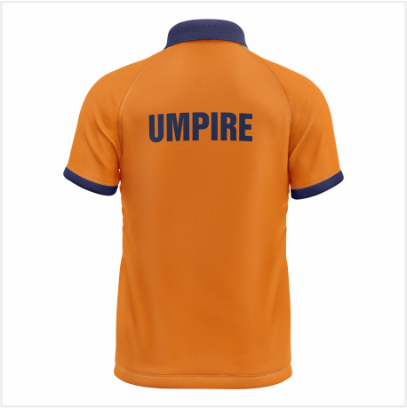 Slazenger HC Umpire Shirt Orange Polo - Adult - Image 2