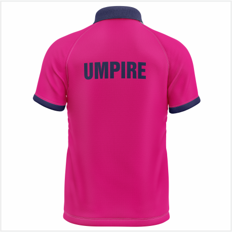 Slazenger HC Umpire Shirt Pink Polo - Adult - Image 2