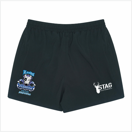 Leeds Old Dogs MASTERS Black Training Shorts - Adult