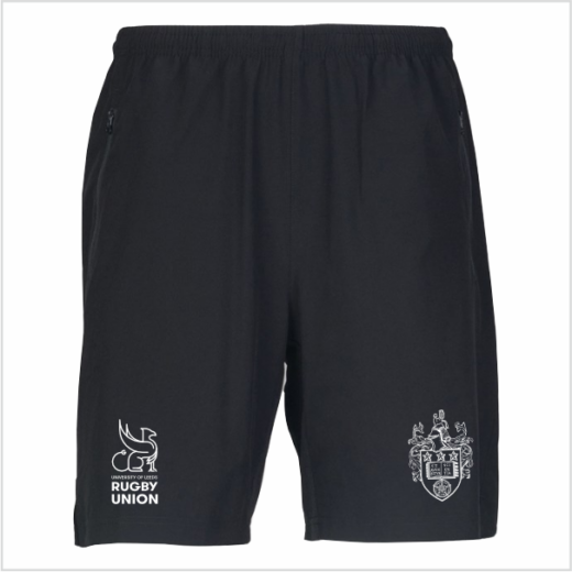 UOL Rugby Union Black Leisure Shorts - Adult