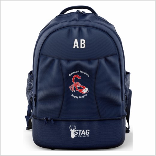 Blackpool Scorpions RL NAVY Rucksack with Boot Compartment
