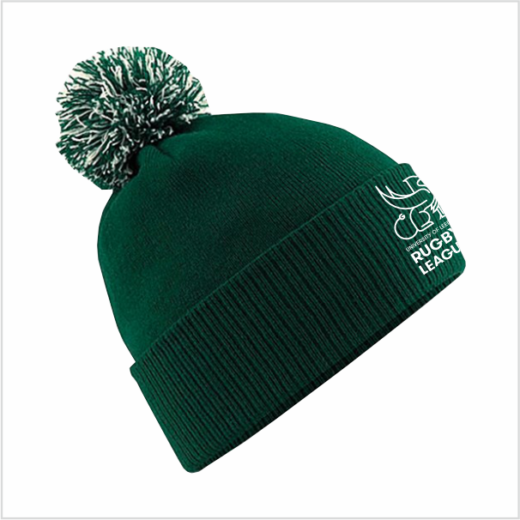 UOL Ladies Ruby League Green Bobble Hat