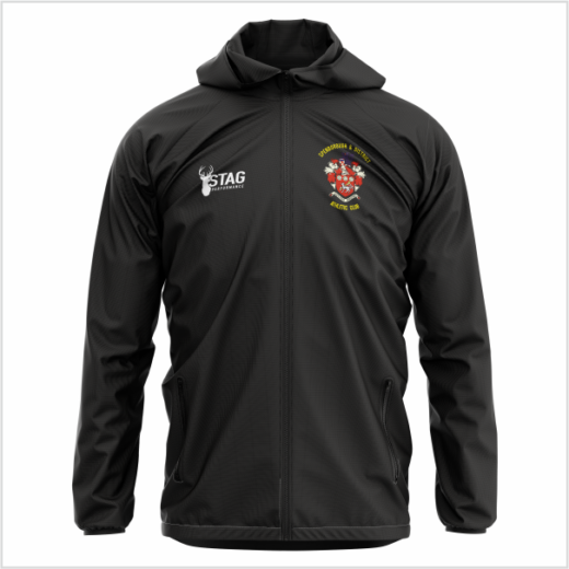 Spenborough AC BLACK Rain Jacket - Adults