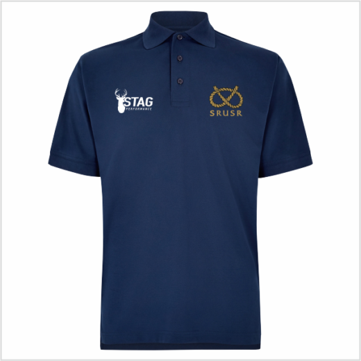 Staffordshire RURS Navy Cotton Polo - Adult