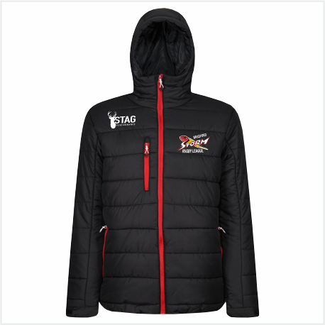 UOB Storm RL Black/Red Puffer Jacket - Adult