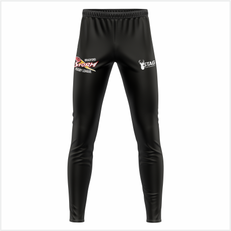 UOB Storm RL Black Track Bottoms - Adults