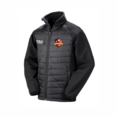 Maltby RUFC Black Padded Softshell Jacket - Adult