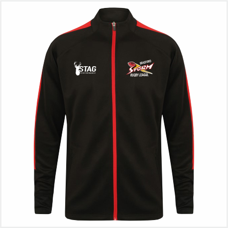 UOB Storm RL Black/Red Track Top - Adult