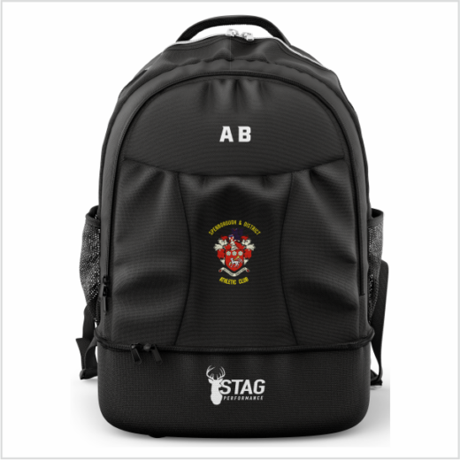 Spenborough AC BLACK Rucksack with Shoe Compartment