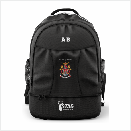 Castleford Masters RL BLACK Rucksack - With Shoe Compartment
