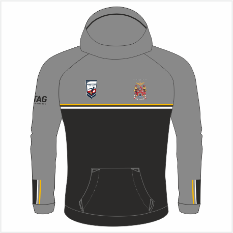 Castleford Masters RL Sublimated Hoodie GREY - Adult