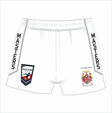 Castleford Masters RL Playing Shorts - WHITE