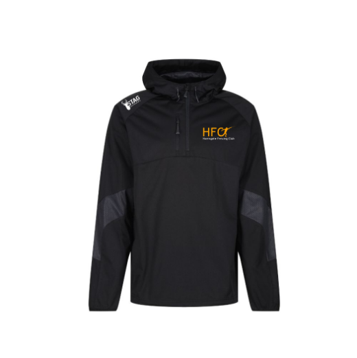Harrogate Fencing 1/4 Zip Hooded Weatherproof Jacket - Adult