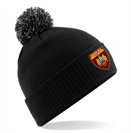 Dewsbury Moor Black Bobble Hat
