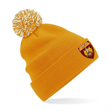 Dewsbury Moor Yellow Bobble Hat