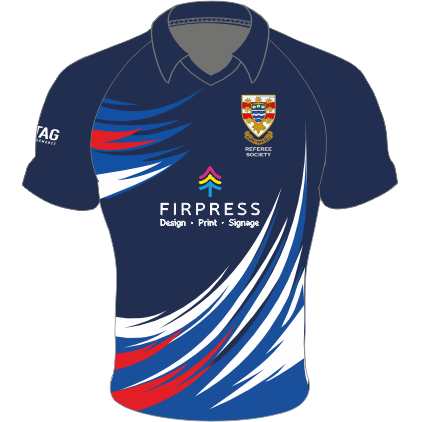 Cumbria Referees Society Navy Sublimated Match Shirt – Adult