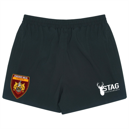 Dewsbury Moor Black Training Shorts - Adult