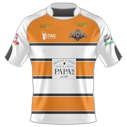 Cottingham Tigers White Playing Shirt – Adult
