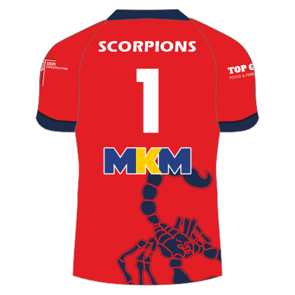 Blackpool Scorpions RL Red Replica Playing Shirt – Adult - Image 2
